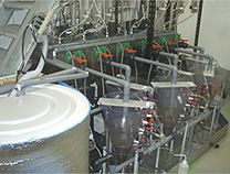 図2　ミニチュア排水処理実験装置の写真